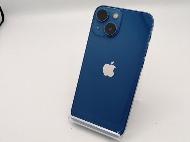 【中古】Apple docomo 【SIMフリー】 iPhone 13 mini 128GB ブルー MLJH3J/A【広島本通】保証期間１ヶ月【ランクB】