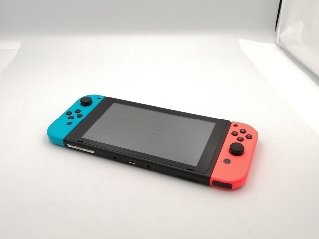 中古】Nintendo Switch 本体 Joy-Con(L) ネオンブルー/(R