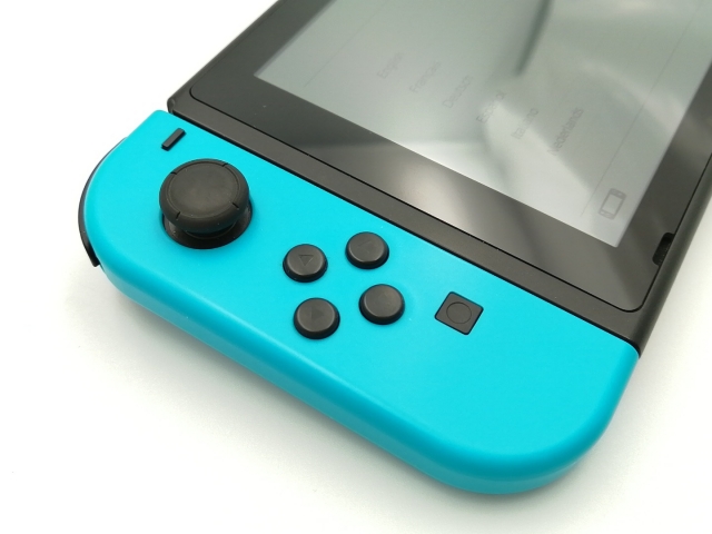 中古】Nintendo Switch 本体 Joy-Con(L) ネオンブルー/(R