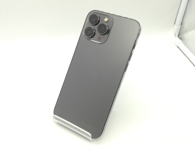 【中古】Apple au 【SIMフリー】 iPhone 13 Pro Max 128GB グラファイト MLJ43J/A【三宮センター】保証期間１ヶ月【ランクC】