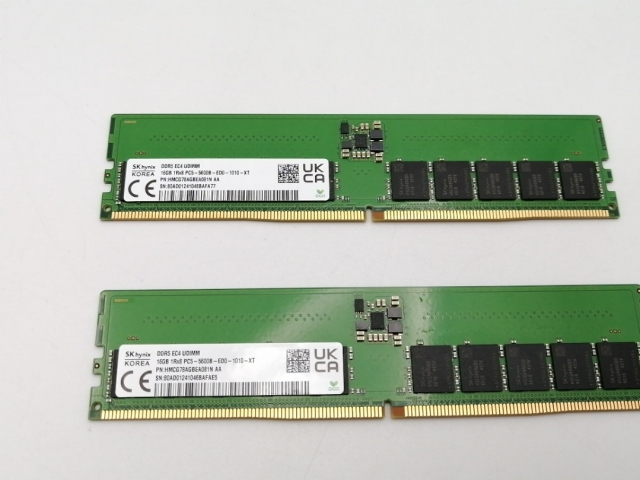 【中古】DDR5 16GB 2枚組（合計32GB） DDR5-5600(PC5-44800)【デスクトップPC用】【ECセンター】保証期間１週間_2