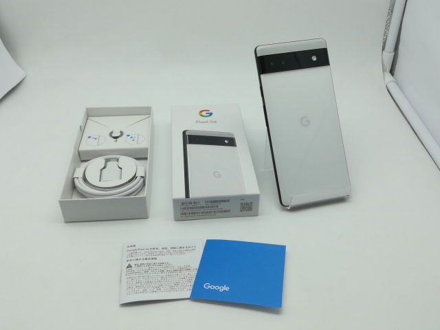 中古】Google au 【SIMフリー】 Pixel 6a チョーク 6GB 128GB