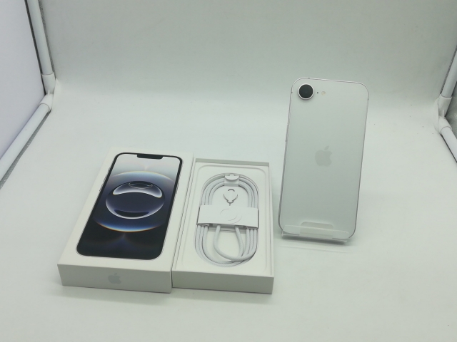 【未使用】Apple ymobile 【SIMフリー】 iPhone 16e 128GB ホワイト MD1R4J/A【福岡筑紫】保証期間３ヶ月_3