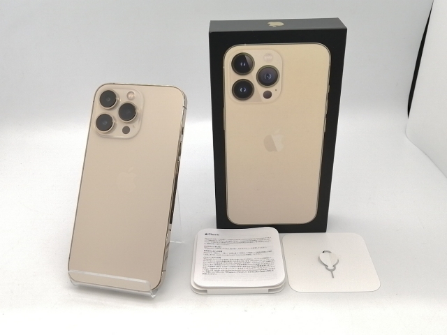 【中古】Apple au 【SIMフリー】 iPhone 13 Pro 256GB ゴールド MLUQ3J/A【広島本通】保証期間１ヶ月【ランクC】