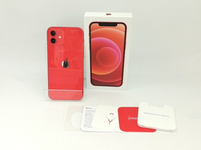 【中古】Apple ymobile 【SIMロック解除済み】 iPhone 12 128GB (PRODUCT)RED MGHW3J/A【三宮センター】保証期間１ヶ月【ランクB】