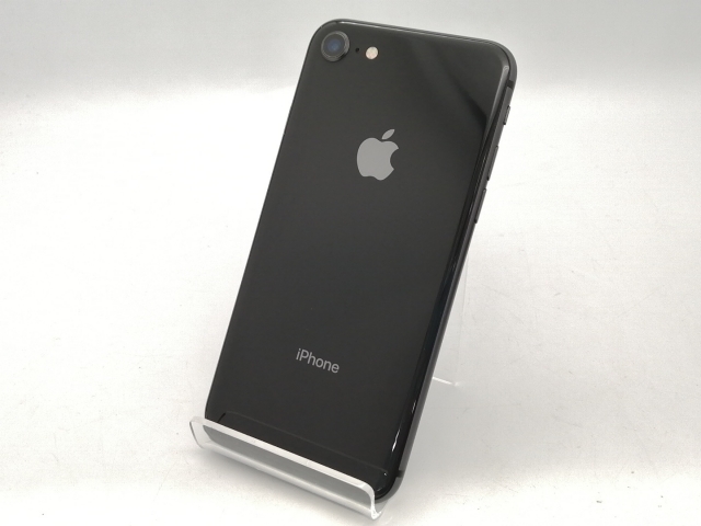 【中古】Apple SoftBank 【SIMロック解除済み】 iPhone 8 64GB スペースグレイ MQ782J/A【広島本通】保証期間１ヶ月【ランクC】