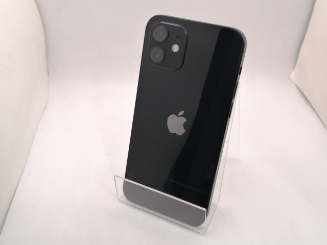 【中古】Apple docomo 【SIMロック解除済み】 iPhone 12 64GB ブラック MGHN3J/A【三宮駅前】保証期間１ヶ月【ランクC】