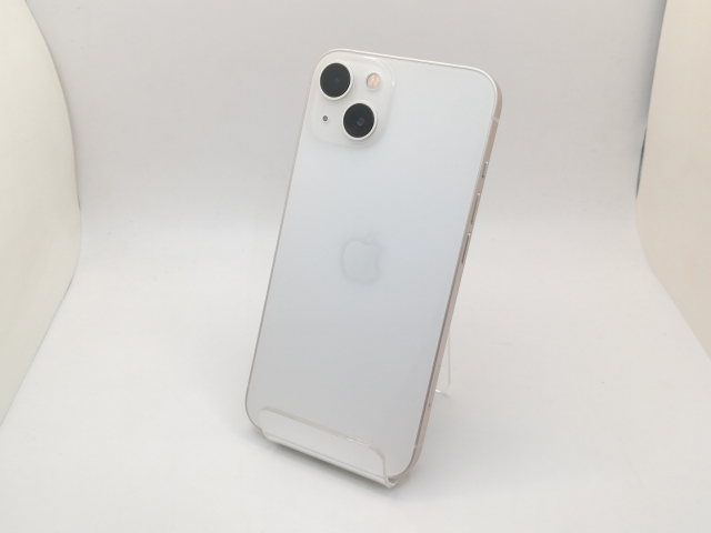 【中古】【赤ロム保証あり】Apple SoftBank 【SIMフリー】 iPhone 13 128GB スターライト MLND3J/A【三宮駅前】保証期間１ヶ月【ランクB】