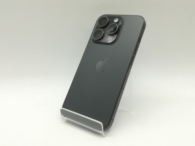 【中古】Apple 国内版 【SIMフリー】 iPhone 15 Pro 128GB ブラックチタニウム MTU73J/A【広島】保証期間１ヶ月【ランクA】