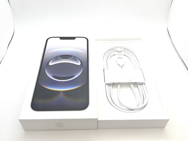 【未使用】Apple au 【SIMフリー】 iPhone 16e 128GB ホワイト MD1R4J/A【熊本】保証期間３ヶ月_3