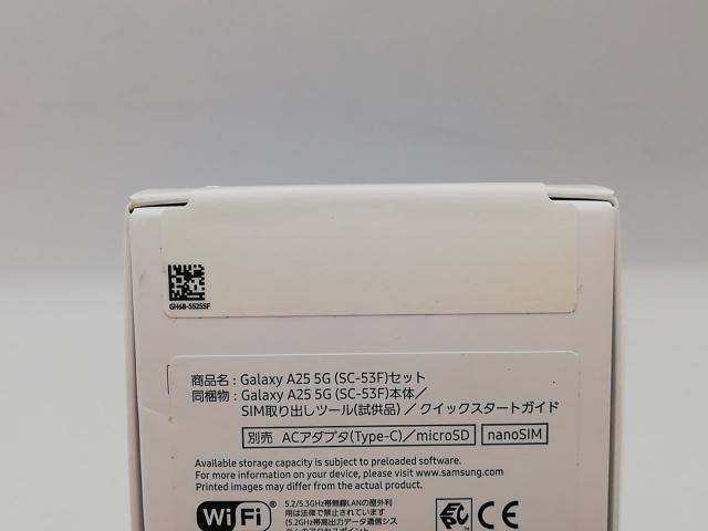 【未使用】SAMSUNG docomo 【SIMフリー】 Galaxy A25 5G ライトブルー 4GB 64GB SC-53F【熊本】保証期間３ヶ月_2