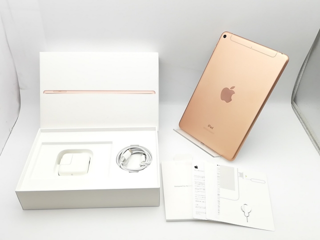 【中古】Apple au 【SIMロック解除済み】 iPad mini（第5世代/2019） 64GB ゴールド MUX72J/A【熊本】保証期間１ヶ月【ランクC】