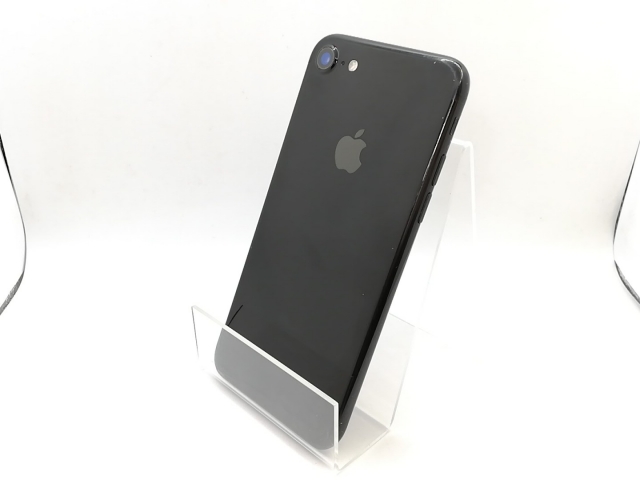 【中古】Apple au 【SIMロック解除済み】 iPhone 7 128GB ジェットブラック MNCP2J/A【熊本】保証期間１ヶ月【ランクC】