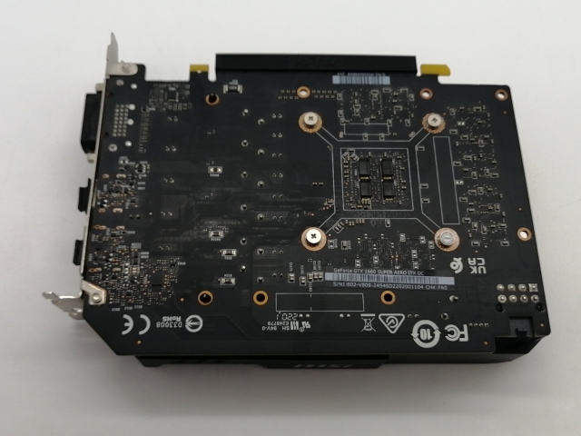 【中古】MSI GeForce GTX 1660 SUPER AERO ITX OC GTX1660Super/6GB(GDDR6)/PCI-E【熊本】保証期間１週間_1