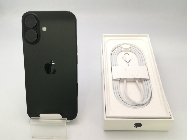 【未使用】Apple docomo 【SIMフリー】 iPhone 16 128GB ブラック MYDQ3J/A【小倉駅前】保証期間３ヶ月_3