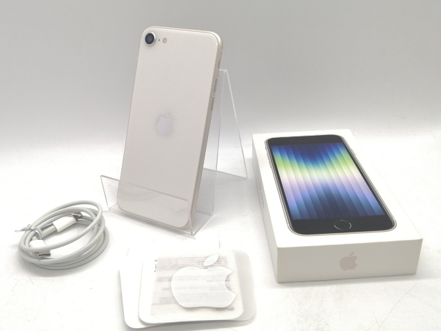 【中古】【赤ロム保証あり】Apple SoftBank 【SIMフリー】 iPhone SE（第3世代） 128GB スターライト MMYG3J/A【熊本】保証期間１ヶ月【ランクB】_7