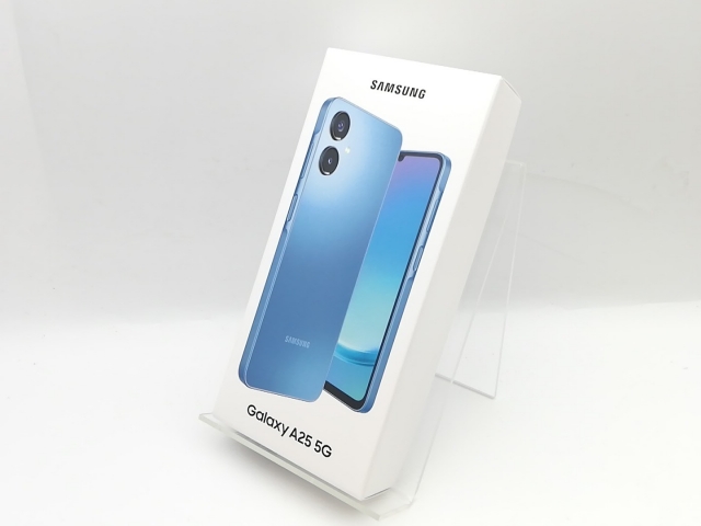 【未使用】SAMSUNG au 【SIMフリー】 Galaxy A25 5G ブルー 4GB 64GB SCG33【熊本】保証期間３ヶ月
