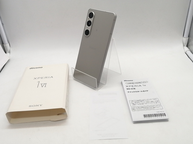 【中古】SONY docomo 【SIMフリー】 Xperia 1 VI プラチナシルバ− 12GB 256GB SO-51E【熊本】保証期間１ヶ月【ランクB】_7