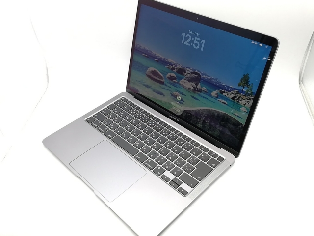 【中古】Apple MacBook Air 13インチ M1(CPU:8C/GPU:7C) 8GB/256GB スペースグレイ MGN63J/A (M1・2020)【熊本】保証期間１ヶ月【ランクA】