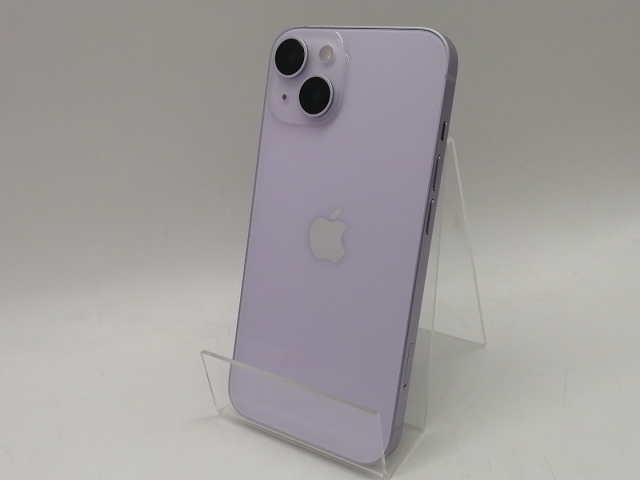 【中古】Apple docomo 【SIMフリー】 iPhone 14 128GB パープル MPUY3J/A【熊本】保証期間１ヶ月【ランクB】 44,187円