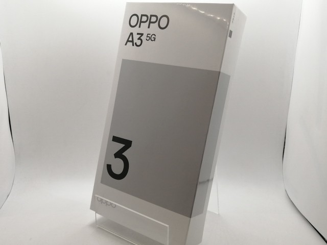 【未使用】Oppo ymobile 【SIMフリー】 OPPO A3 5G 4GB 128GB ブラック【熊本】保証期間３ヶ月の通販は