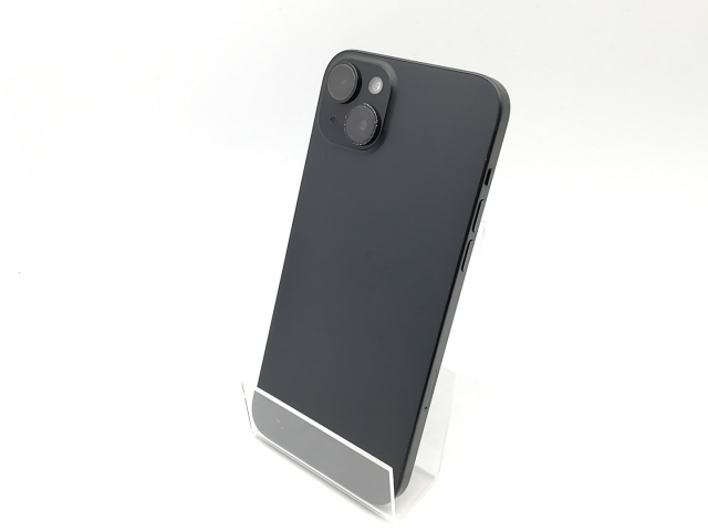 【中古】【赤ロム保証あり】Apple au 【SIMフリー】 iPhone 15 Plus 128GB ブラック MU083J/A【三宮センター】保証期間１ヶ月【ランクB】
