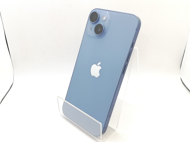 【中古】Apple docomo 【SIMフリー】 iPhone 14 128GB ブルー MPVJ3J/A【熊本】保証期間１ヶ月【ランクA】
