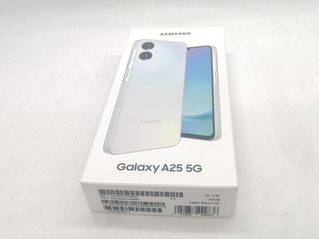 【未使用】SAMSUNG docomo 【SIMフリー】 Galaxy A25 5G ライトブルー 4GB 64GB SC-53F【熊本】保証期間３ヶ月