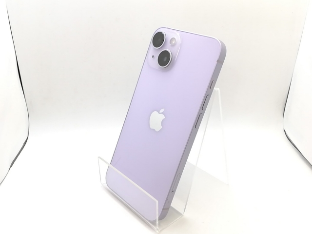 【中古】Apple SoftBank 【SIMフリー】 iPhone 14 128GB パープル MPUY3J/A【熊本】保証期間１ヶ月【ランクA】