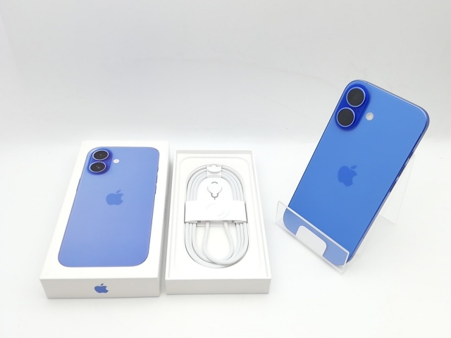 【未使用】Apple mineo 【SIMフリー】 iPhone 16 128GB ウルトラマリン MYDU3J/A【福岡天神】保証期間３ヶ月_3
