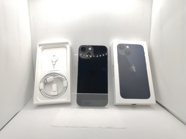 【中古】Apple SoftBank 【SIMフリー】 iPhone 13 mini 128GB ミッドナイト MLJC3J/A【熊本】保証期間１ヶ月【ランクB】