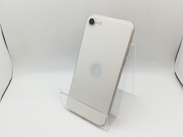 【中古】Apple docomo 【SIMフリー】 iPhone SE（第3世代） 128GB スターライト MMYG3J/A【熊本】保証期間１ヶ月【ランクB】