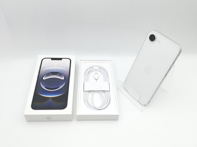 【未使用】Apple UQmobile 【SIMフリー】 iPhone 16e 128GB ホワイト MD1R4J/A【横浜】保証期間３ヶ月_3