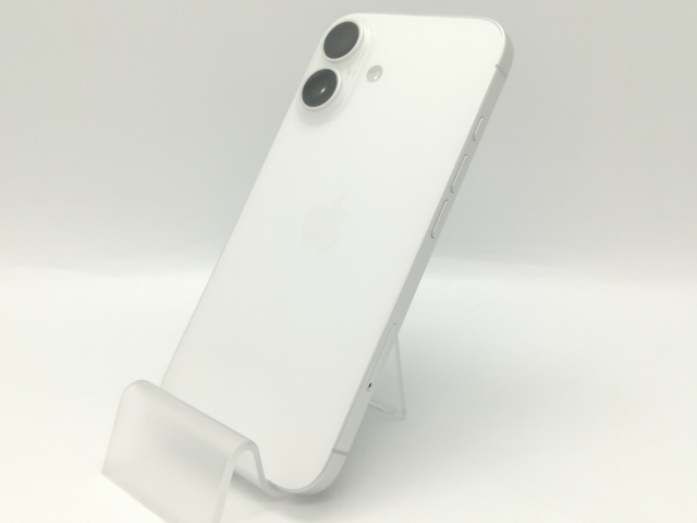 【中古】Apple 楽天モバイル 【SIMフリー】 iPhone 16 128GB ホワイト MYDR3J/A【福岡天神】保証期間１ヶ月【ランクB】
