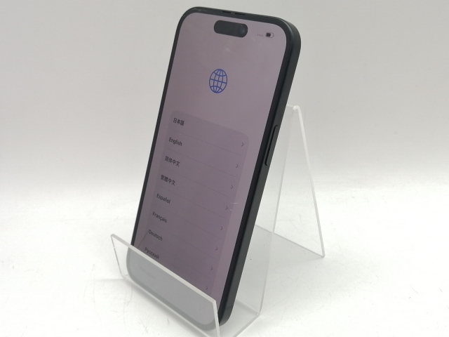 【中古】Apple 国内版 【SIMフリー】 iPhone 15 128GB ブラック MTMH3J/A【熊本】保証期間１ヶ月【ランクB】
