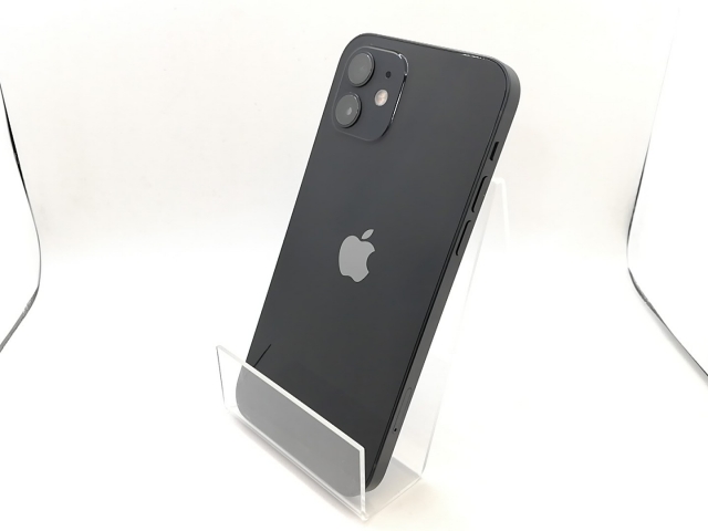 【中古】Apple SoftBank 【SIMロック解除済み】 iPhone 12 64GB ブラック MGHN3J/A【熊本】保証期間１ヶ月【ランクB】