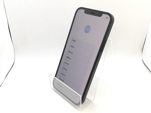 【中古】Apple SoftBank 【SIMロック解除済み】 iPhone 12 64GB ブラック MGHN3J/A【熊本】保証期間１ヶ月【ランクB】_1