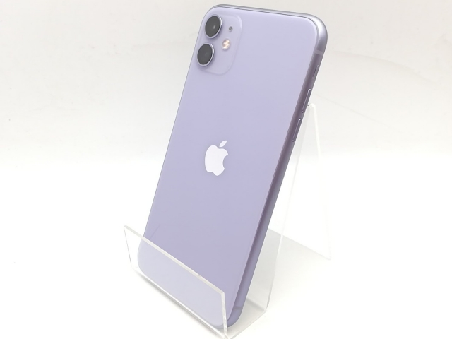 【中古】Apple docomo 【SIMロック解除済み】 iPhone 11 64GB パープル MWLX2J/A【熊本】保証期間１ヶ月【ランクC】