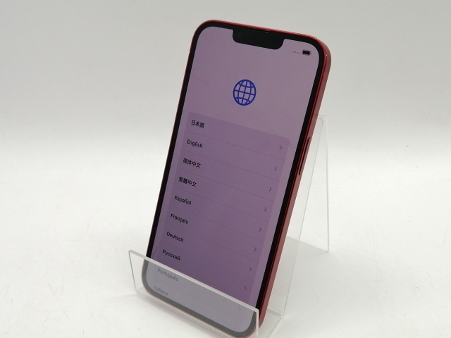 【中古】【赤ロム保証あり】Apple au 【SIMフリー】 iPhone 13 512GB (PRODUCT)RED MLNR3J/A【小倉駅前】保証期間１ヶ月【ランクB】_1