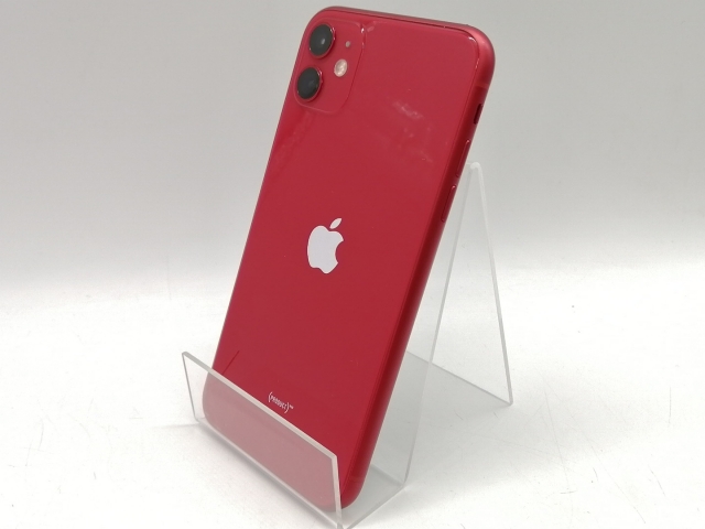 【中古】Apple au 【SIMロック解除済み】 iPhone 11 64GB (PRODUCT)RED MWLV2J/A【熊本】保証期間１ヶ月【ランクB】