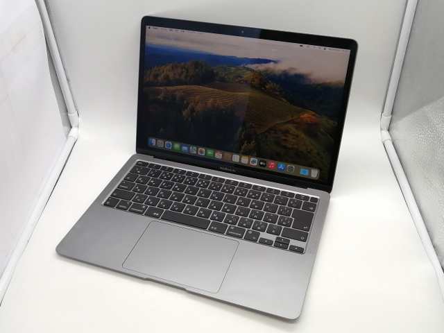 【中古】Apple MacBook Air 13インチ M1(CPU:8C/GPU:7C) 8GB/256GB スペースグレイ MGN63J/A (M1・2020)【熊本】保証期間１ヶ月【ランクB