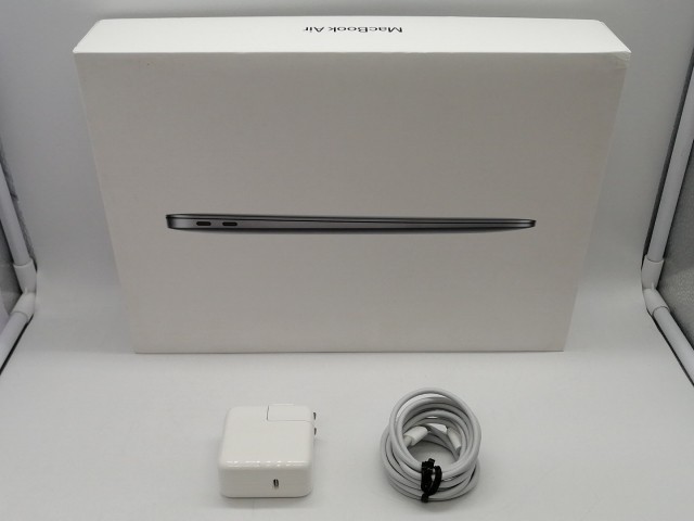 【中古】Apple MacBook Air 13インチ M1(CPU:8C/GPU:7C) 8GB/256GB スペースグレイ MGN63J/A (M1・2020)【熊本】保証期間１ヶ月【ランクB