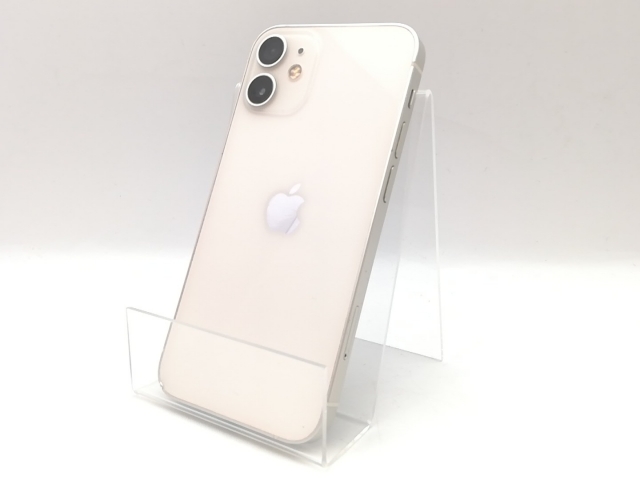 【中古】Apple SoftBank 【SIMロック解除済み】 iPhone 12 mini 128GB ホワイト MGDM3J/A【鹿児島中町】保証期間１ヶ月【ランクC】