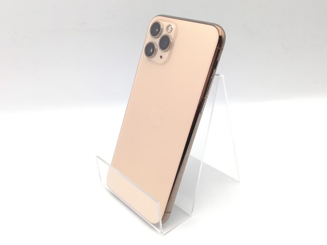 【中古】Apple au 【SIMロック解除済み】 iPhone 11 Pro 256GB ゴールド MWC92J/A【熊本】保証期間１ヶ月【ランクB】