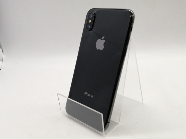 【中古】Apple docomo 【SIMロック解除済み】 iPhone X 64GB スペースグレイ MQAX2J/A【熊本】保証期間１ヶ月【ランクB】