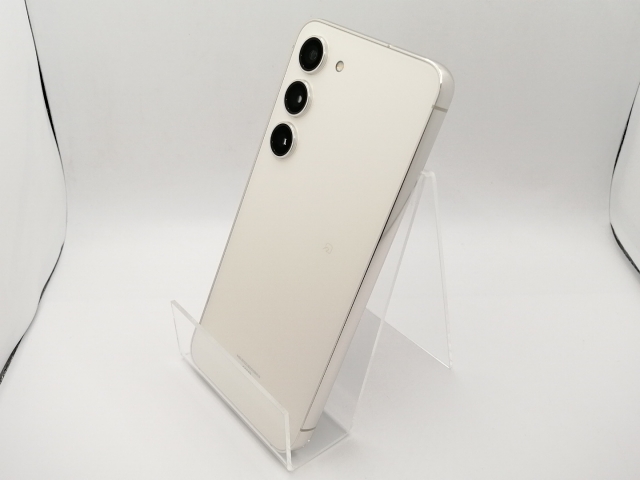 SAMSUNG Galaxy S23 SCG19 クリーム □au☆Joshin9844【1円開始・送料