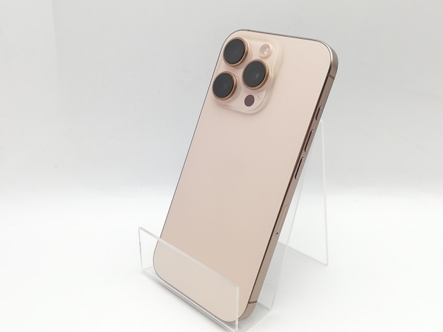 【中古】【赤ロム保証あり】Apple au 【SIMフリー】 iPhone 16 Pro 512GB デザートチタニウム MYN63J/A【熊本】保証期間１ヶ月【ランクB】