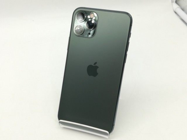 【中古】【赤ロム保証あり】Apple au 【SIMロック解除済み】 iPhone 11 Pro 256GB ミッドナイトグリーン MWCC2J/A【町田】保証期間１ヶ月