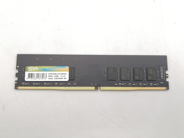 【中古】DDR4 16GB PC4-25600(DDR4-3200)【デスクトップPC用】【町田】保証期間１週間