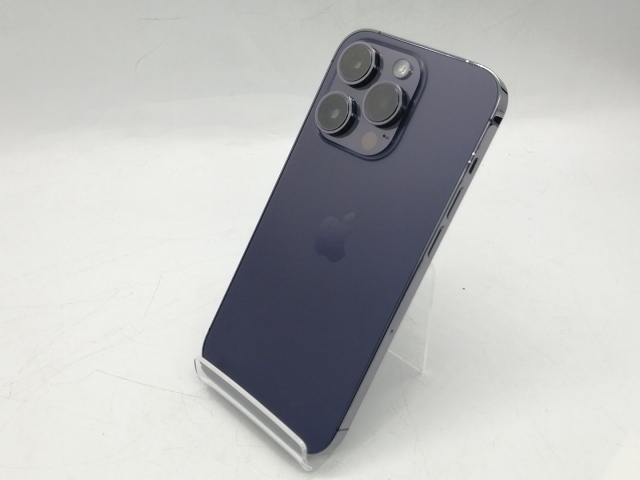 【中古】Apple SoftBank 【SIMフリー】 iPhone 14 Pro 256GB ディープパープル MQ1E3J/A【町田】保証期間１週間【ランクC】